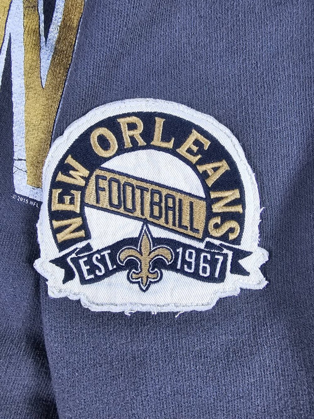 Junk Food New Orleans Saints Hoodie Jacket Mens Large L Full Zip Charcoal NFL - Picture 14 of 16